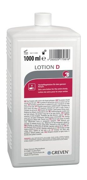 Hautpflegelotion GREVEN® LOTION D 1l silikonfrei,parfümiert GREVEN