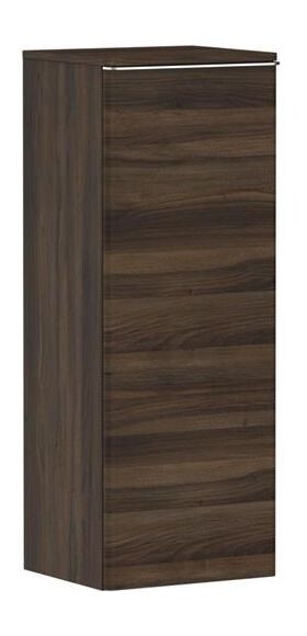 HG Halbhochschrank Xelu Q 1065x400x370mm NB dunkel Griff chrom