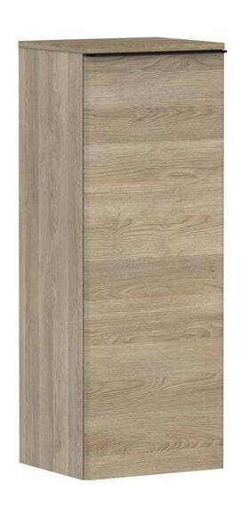 HG Halbhochschrank Xelu Q 1065x400x370mm Ei na Griff mattschwarz