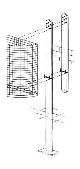 Befestigungsschiene f.Abfallkörbe STA