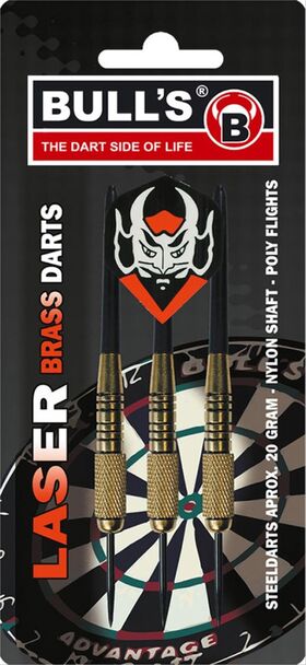 BULL'S 3 Steeldart Laser Brass Darts 20