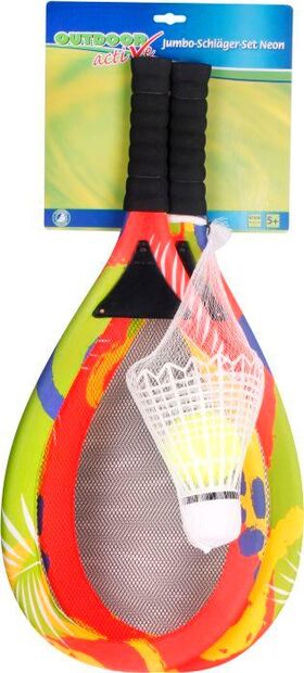 OA Jumbo-Schläger Set Neon m.Bälle,L67cm