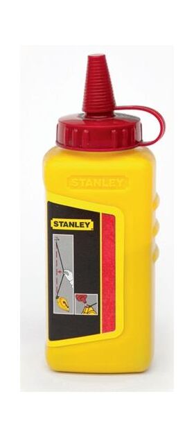 Schlagschnurkreide 225g rot wasserfest,schwer löslich Ku.-Flasche STANLEY