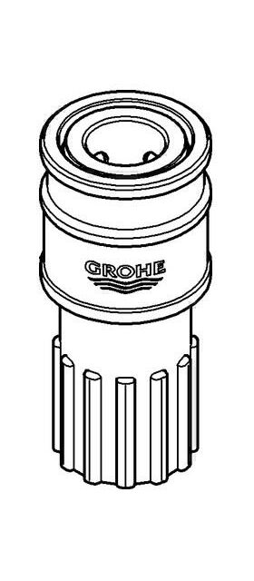 Grohe Schnappkupplung f Küchenbatt. m Schlauchbrause chr