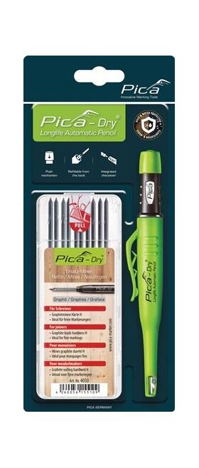 Bau-/Tieflochmarker Pica-Dry+Minenset Farbe graphit +Minenset 4000 871 360 PICA