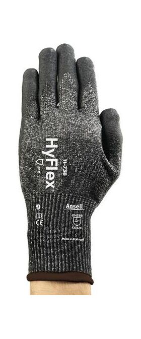 Schnittschutzhandschuhe HyFlex® 11-738 Gr.9 grau EN 388 PSA II 12 PA