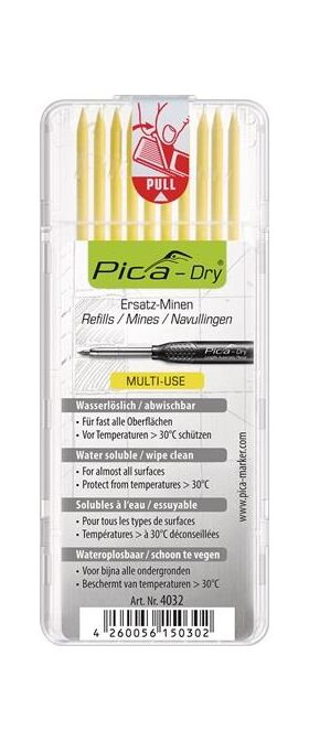 Minenset Pica-Dry 10x gelb feucht abwischbar 10 Minen/Set