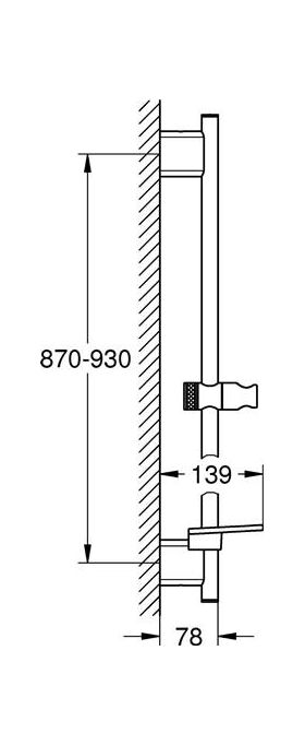 Grohe Bsta RAINSHOWER SMARTACTIVE 900mm wa sun gebü