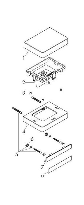 Flüssigseifenspender AXOR UNIVERSAL mit Ablage chrom