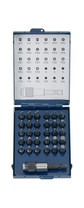 Bitsortiment 31-tlg.Schlitz/PH/PZD/TX m.Magnet u.SWF PROMAT