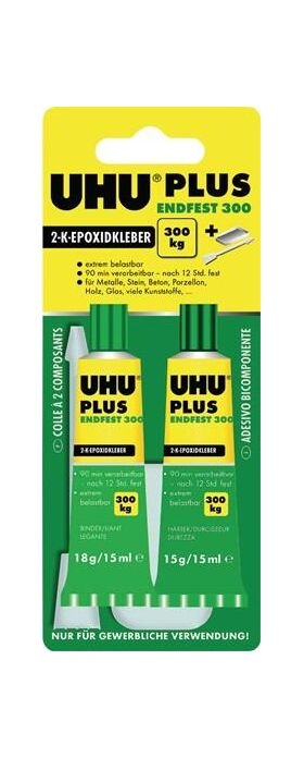 2K-Epoxidharzklebstoff PLUS ENDFEST 300 33g gelblich Tube UHU