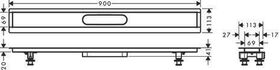 HG Installationsset uBox universal für Duschrinnen Fertigsets 900mm