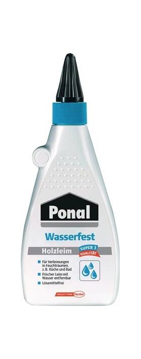 Holzleim Wasserfest/Super 3 550g EN 204: D3 Flasche PONAL