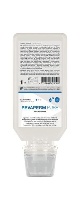 Hautschutz Pevaperm PURE 1l unparfümiert Softflasche PEVAPERM PURE