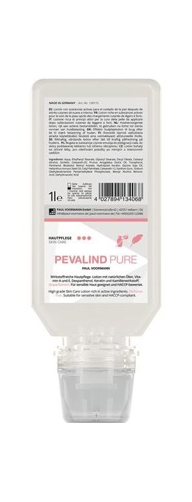 Hautpflege Pevalind PURE 1l pH-hautneutral,silikonfrei Softflasche PEVALIND PURE