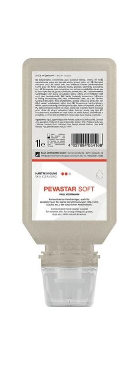 Handreinigung Pevastar SOFT 1l silikon- u.lösemittelfrei Softflasche