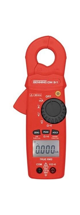 Leckstromzange CM 9-1 Messber.0,010 mA-60 A AC Zangenöffnung max.23mm BENNING