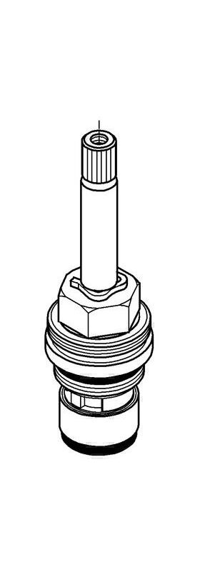 Grohe Oberteil 1/2" Anschlag rechts