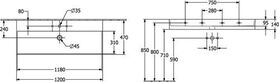 V&B Waschtisch 2.0 MEMENTO 1200x470mm o ÜL f 3-L.-Armatur St w C+