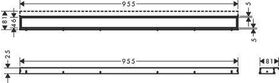 HG Duschrinne RainDrain Match m höhenverstellbarem Rahmen 1000mm weiß