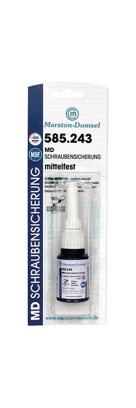 Schraubensicherung 585.243 10g mf.hv.dunkelblau NSF P1,DVGW Flasche MARSTON