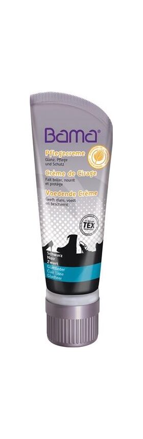 Pflegecreme m.Carnaubawachs schwarz 75ml auch f.Tex-Materialien BAMA - VPE: 6