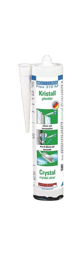 Kleb- u.Dichtstoff Flex 310 M® Kristall glasklar 310ml Kartusche WEICON