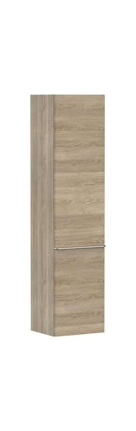 HG Hochschrank Xelu Q 1650x400x350mm eiche natur Griff chrom