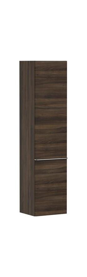 HG Hochschrank Xelu Q 1650x400x350mm NB dunkel Griff chrom