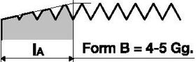 Maschinengewindebohrer DIN 371B VA M3x0,5mm HSS-Co nitr.u.vapor.6H PROMAT