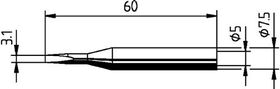 Lötspitze Serie 172 meißelförmig B.3,1mm 0172 KD/SB ERSA