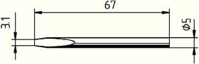 Lötspitze Serie 032 meißelförmig B.3,1mm 0032 KD/SB ERSA