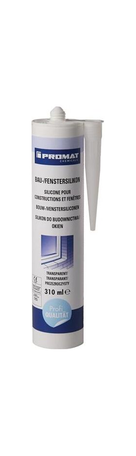 Bau-/Fenstersilikon transp.310 ml Kartusche PROMAT CHEMICALS