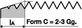 Gewindeformer DIN 2174 (DIN 371) M3 Form C HSS-Co TiN 6HX o.SN PROMAT