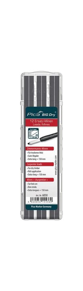 Minenset Pica BIG-Dry 12x graphit 2H trockenes HO 12 Minen/Set