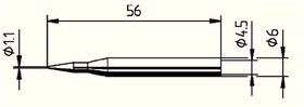 Lötspitze Serie 162 bleistiftspitz B.1,1mm 0162 BD/SB ERSA