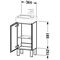 Duravit Waschtischunterbau L-CUBE 582x364x241mm Ans li amerik nussbaum