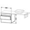 Duravit Konsolenunterschrank DURASTYLE 512x600x548mm basalt matt/basalt matt