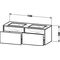 Duravit Waschtischunterbau DURASTYLE 550x1400x500mm beids taupe/basalt matt