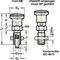 Rastbolzen GN 817 d1 6mm d2 M12 x 1,5mm l1 6mm Stahl,o.Rastsperre,m.Kontermutter - VPE: 10