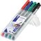 STAEDTLER Folienschreiber Lumocolor 315 WP4 1mm sortiert 4 St./Pack.