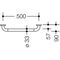 Hewi Haltegriff SERIE 801 90mm tief, d= 33mm Achsmaß 500mm koralle