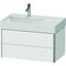 Duravit Waschtischunterbau XSQUARE 397x784x460mm, 2 Schubkästen weiß matt