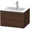 Duravit Waschtischunterbau L-CUBE 620x481mm 1 Ausz. we hgl ES Ahorn mitte