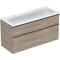 Geberit Waschtischunterschrank iCon 1200x630x480mm m Möbel-WT NB hickory/Gri