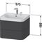 Duravit WTU HAPPY D.2 PLUS 575x490mm m UB 2 HL taupe supermatt