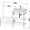 Duravit Waschtischset HAPPY D.2 PLUS 1200x490mm ohne Hahnloch taupe supermatt