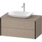 Duravit Waschtischunterbau XVIU 1000x550mm sw ma / we s-matt k ES