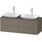 Duravit Waschtischunterbau XVIU 1400x550mm sw ma / ta s-matt ES NB re