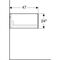 Geberit Seitenschrank ONE 1 Schublade 450x245x470mm mattschwarz